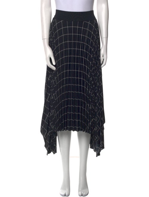 Joseph Plaid Print Midi Length Skirt