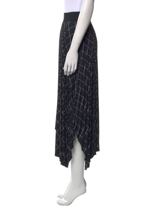 Joseph Plaid Print Midi Length Skirt