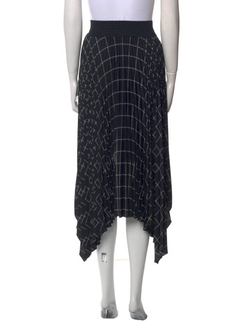 Joseph Plaid Print Midi Length Skirt