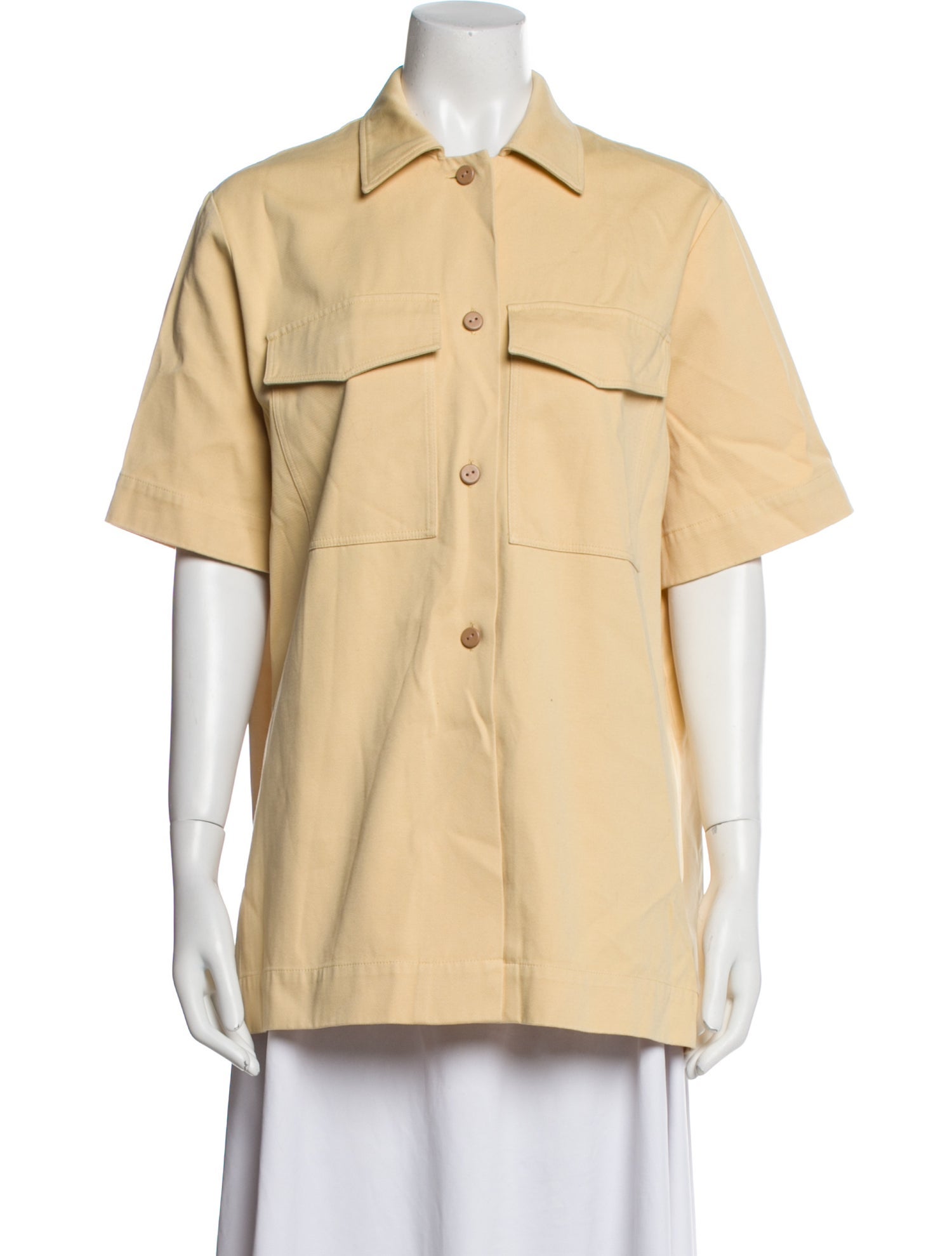 Joseph Short Sleeve Button-Up Top