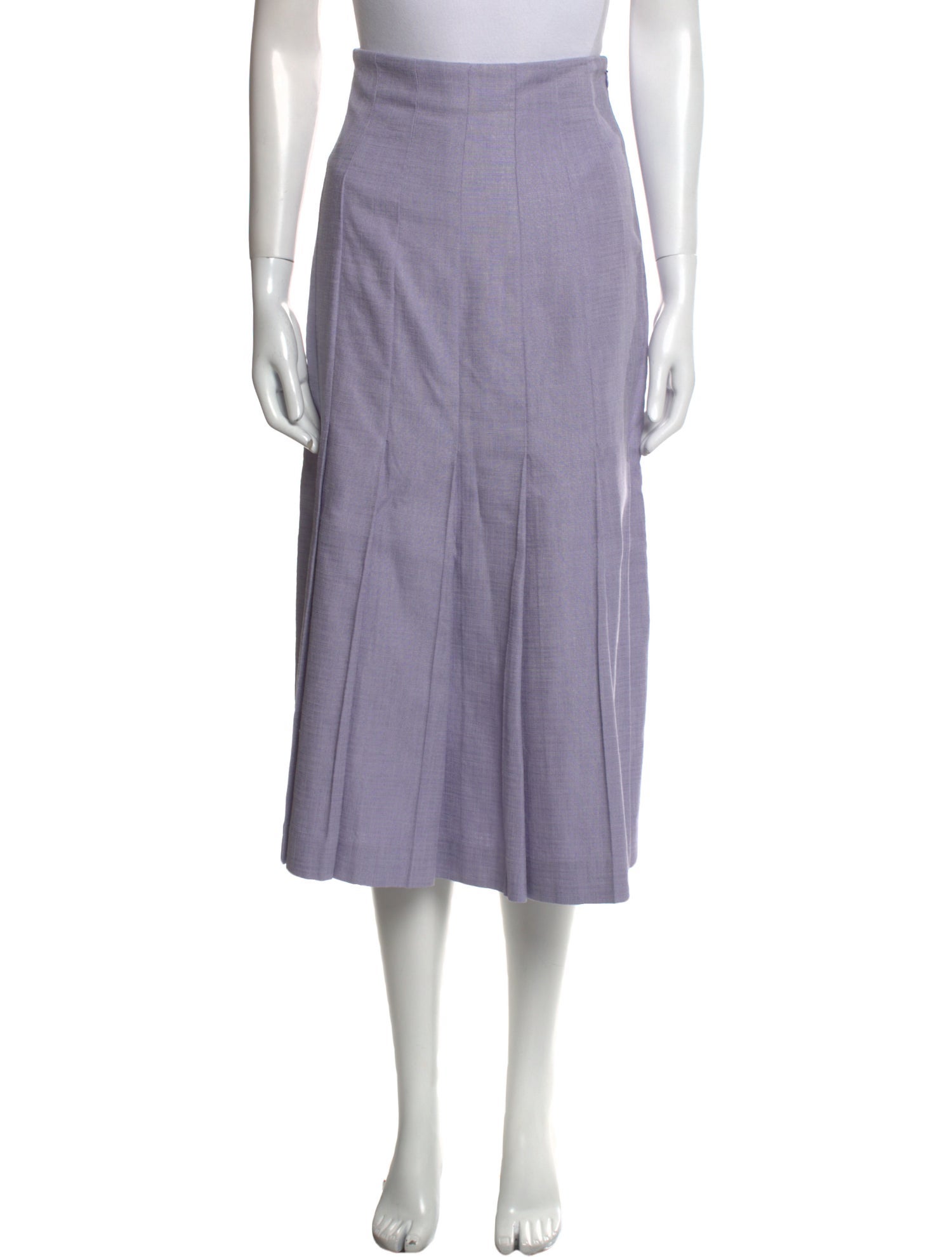 Joseph Pleated Accents Midi Length Skirt