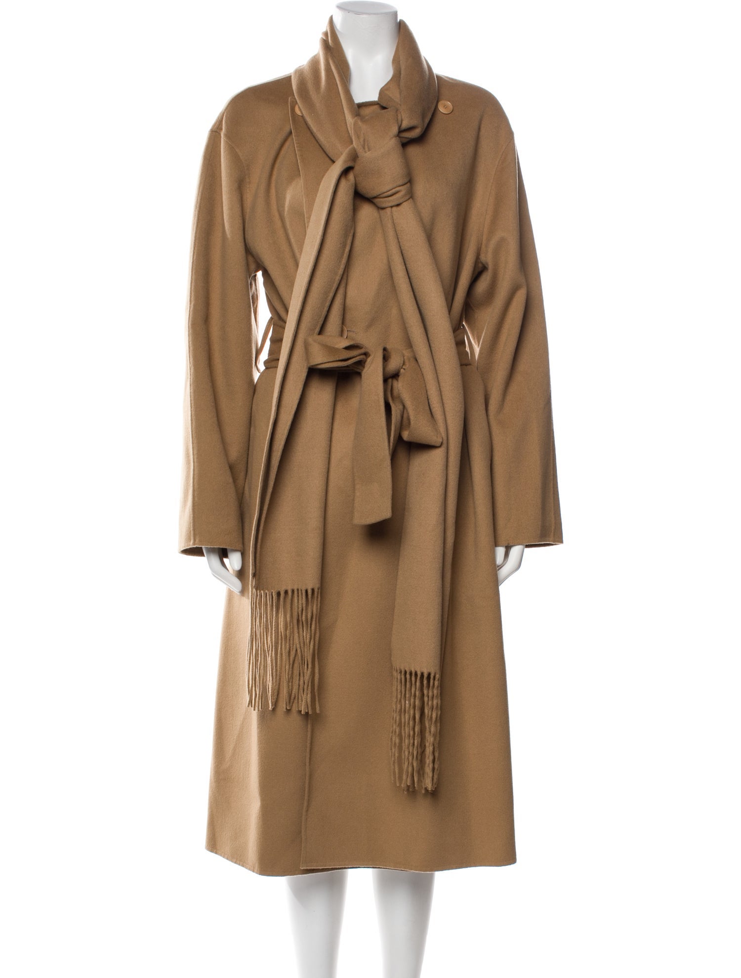 Joseph Wool Faux Fur Coat