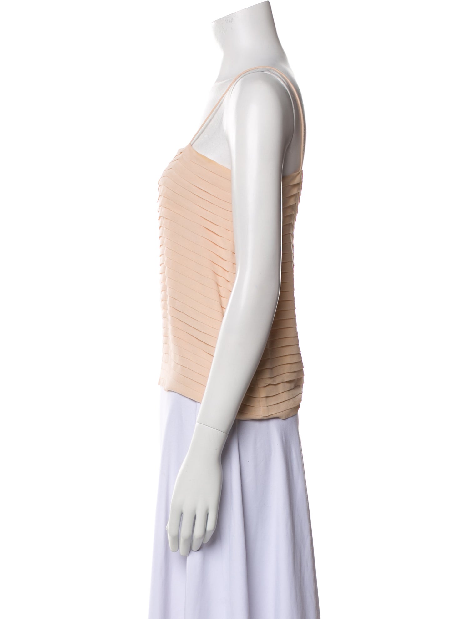 Joseph Silk Square Neckline Crop Top