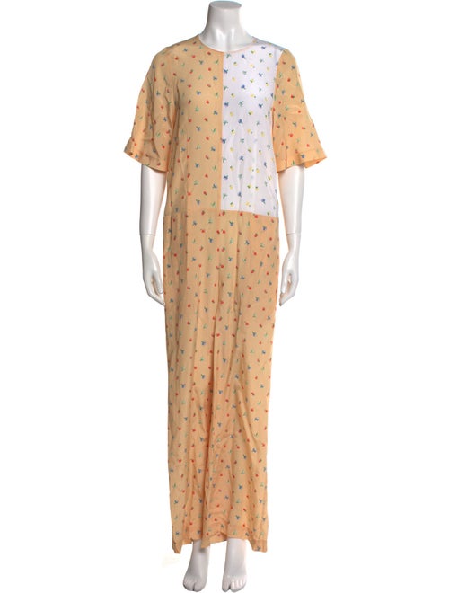 Joseph Silk Floral Print Jumpsuit