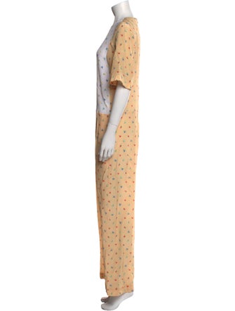 Joseph Silk Floral Print Jumpsuit