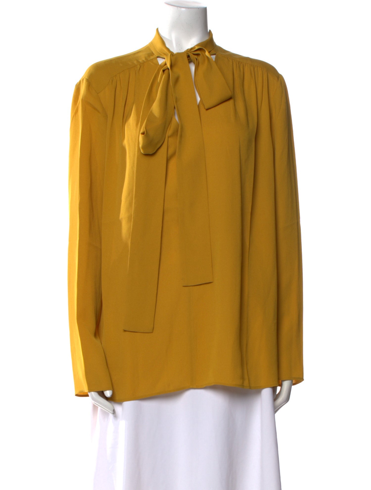 Joseph Silk Tie Neck Blouse
