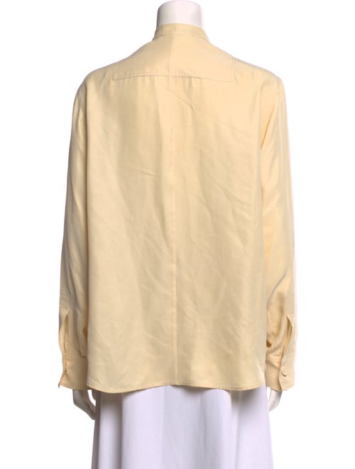 Joseph Silk Long Sleeve Button-Up Top