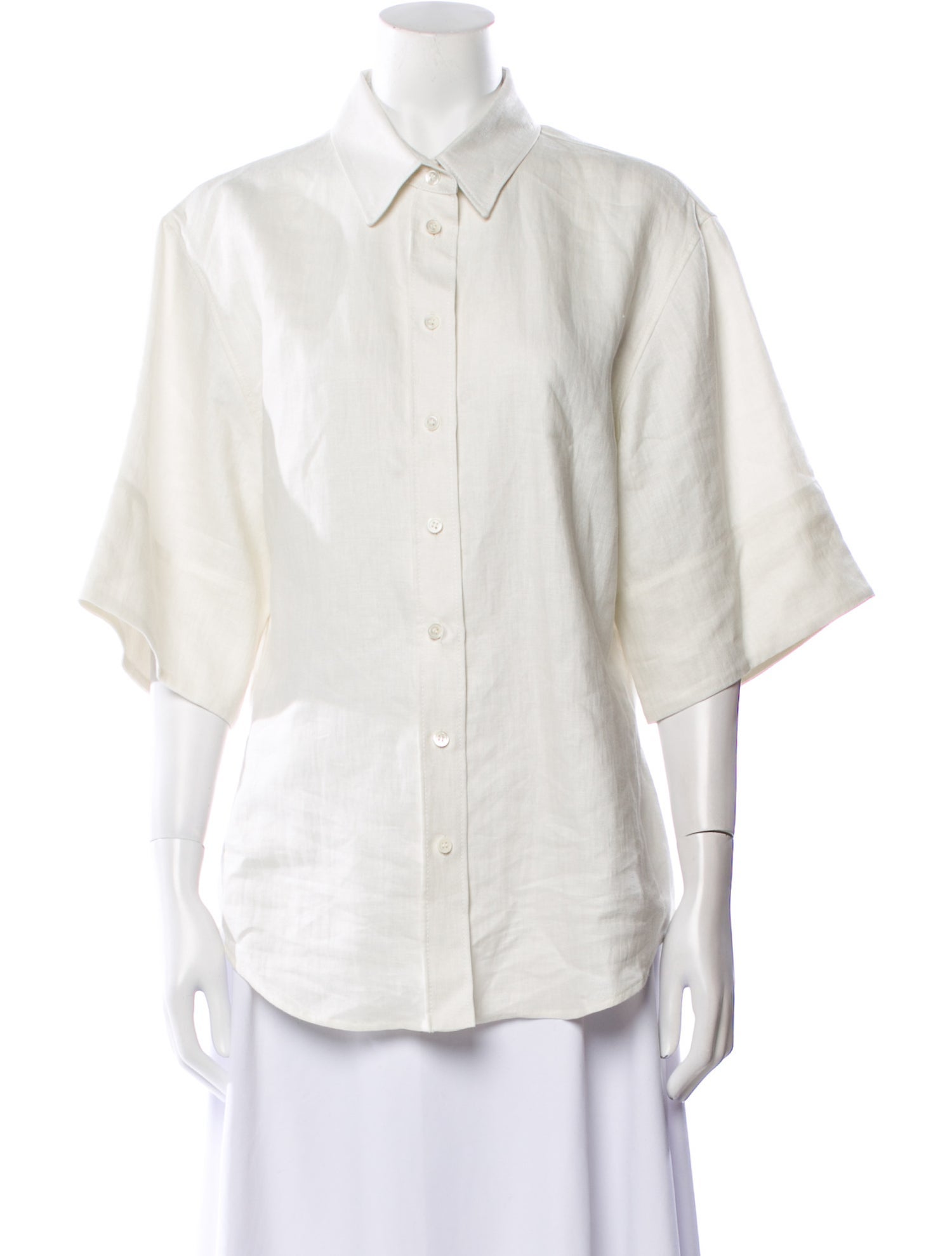 Joseph Three-Quarter Sleeve Button-Up Top w/ Tags