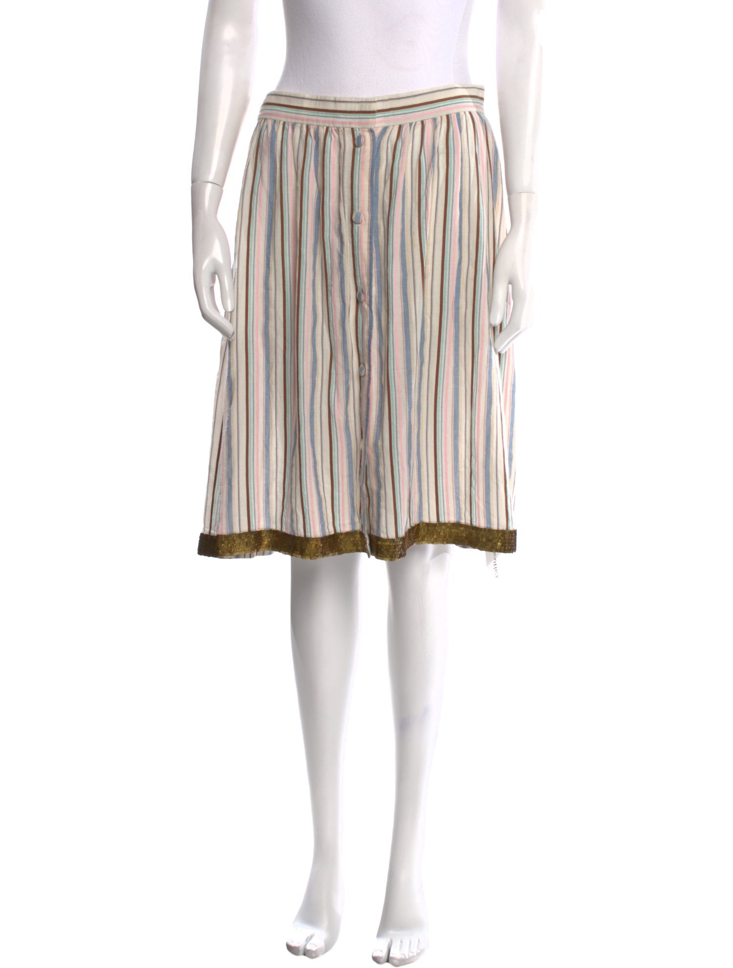 Joseph Striped Knee-Length Skirt