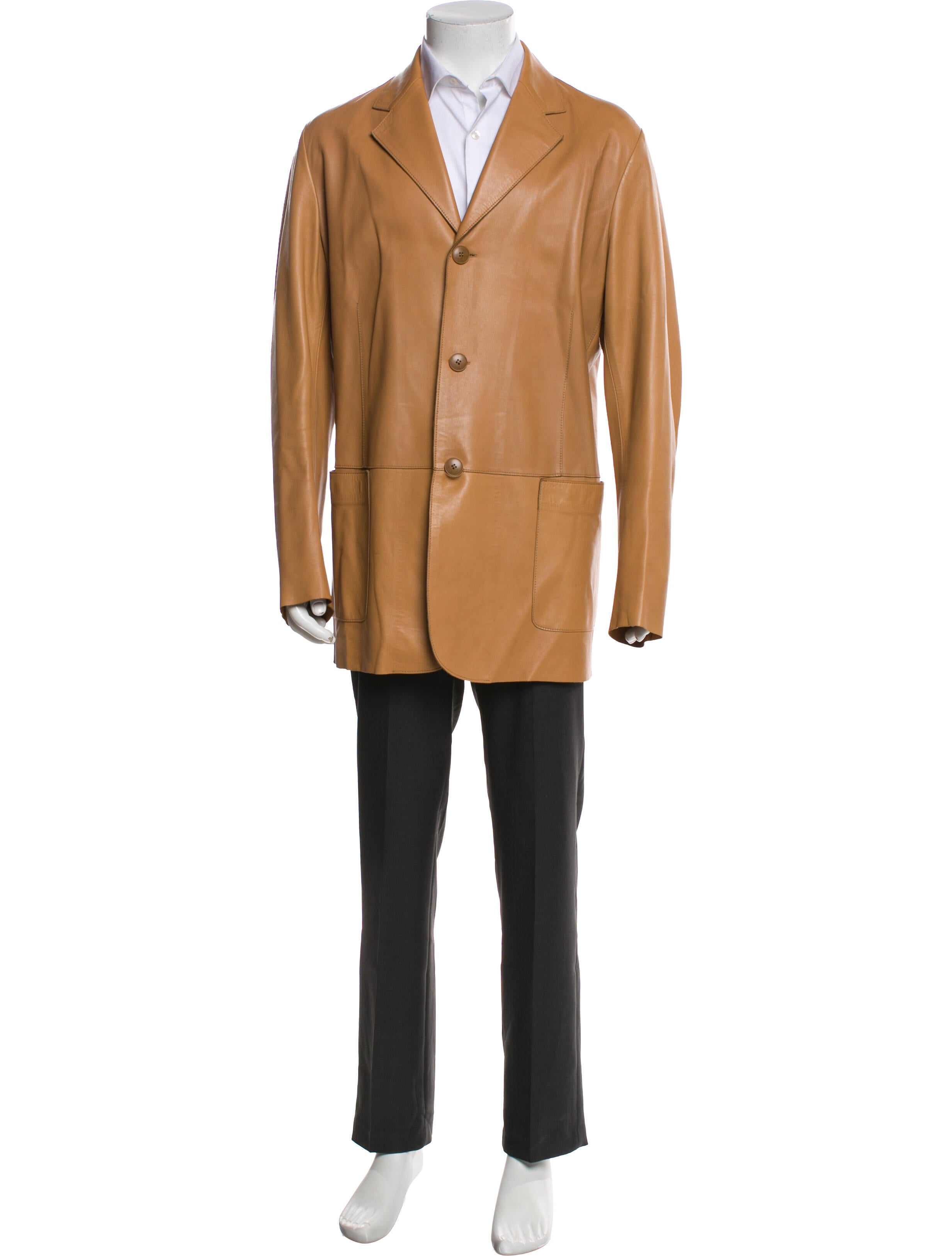 Joseph Leather Overcoat