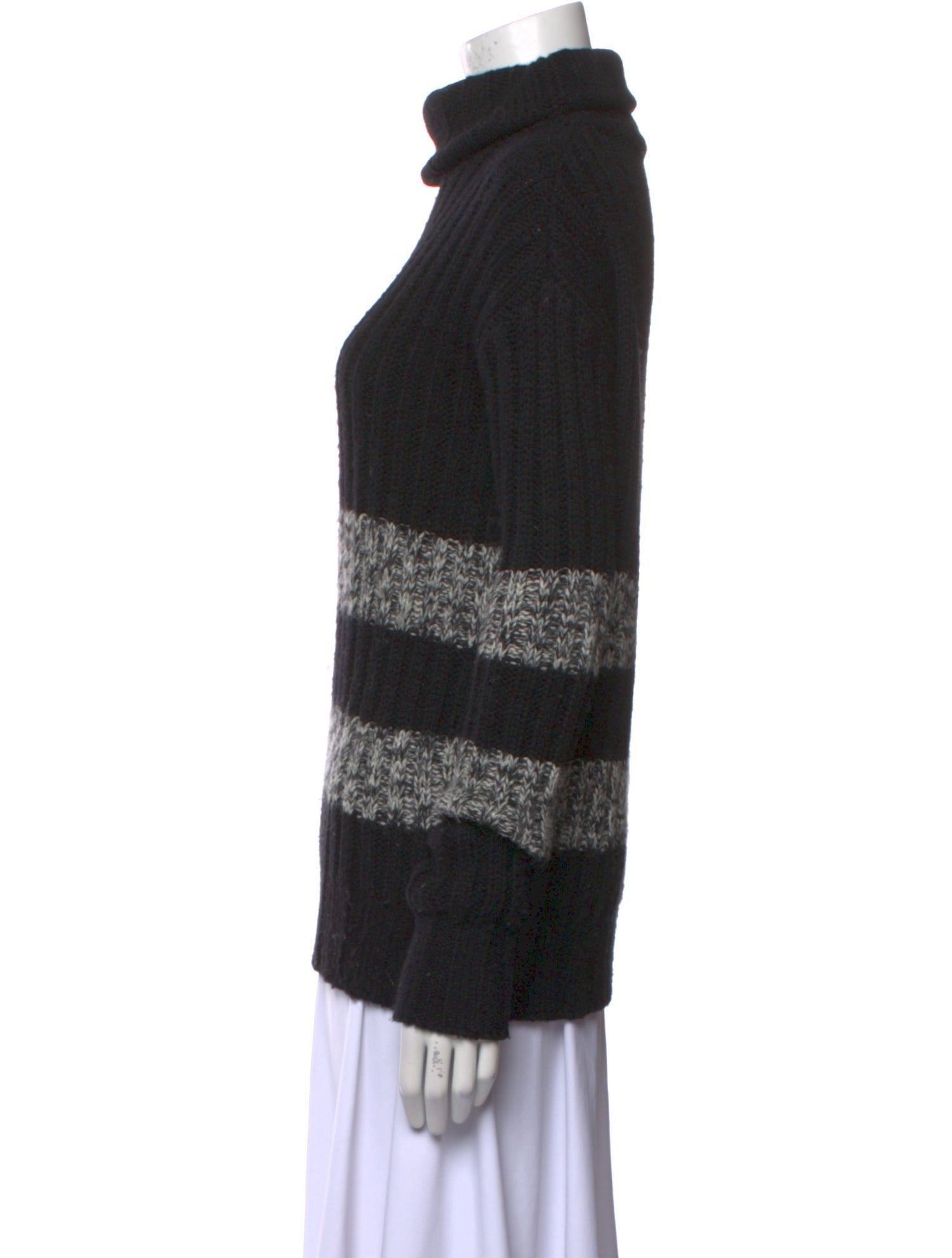 Joseph Striped Turtleneck Sweater