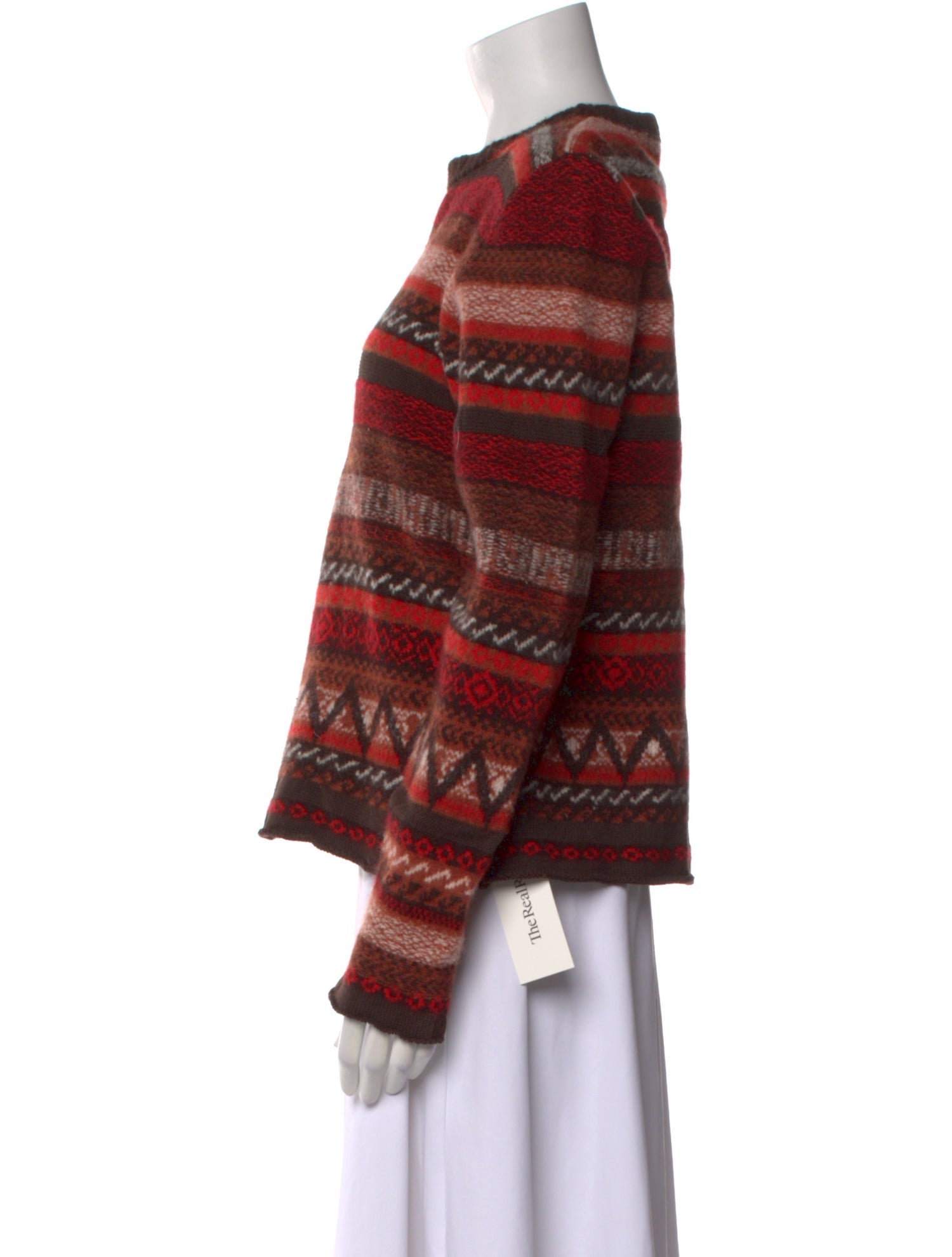 Joseph Striped Crew Neck Sweater