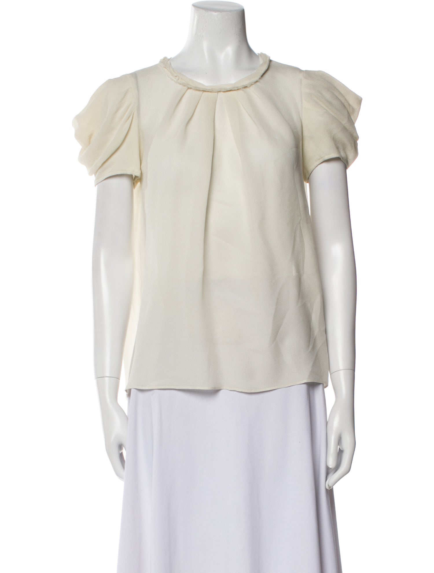Joseph Silk Scoop Neck Blouse