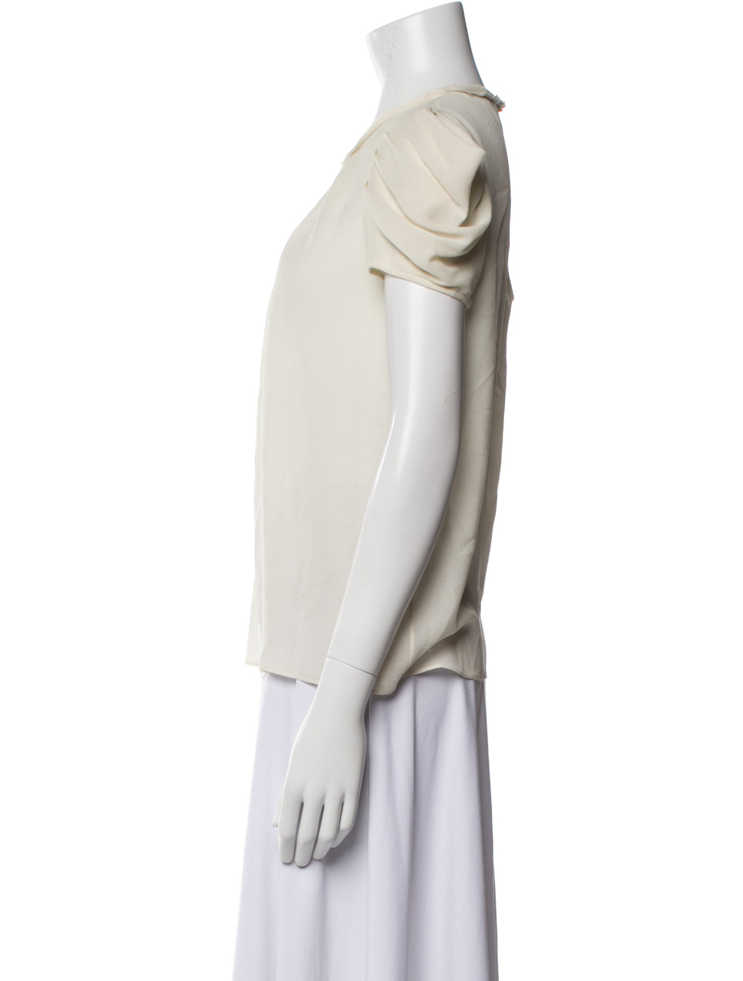 Joseph Silk Scoop Neck Blouse