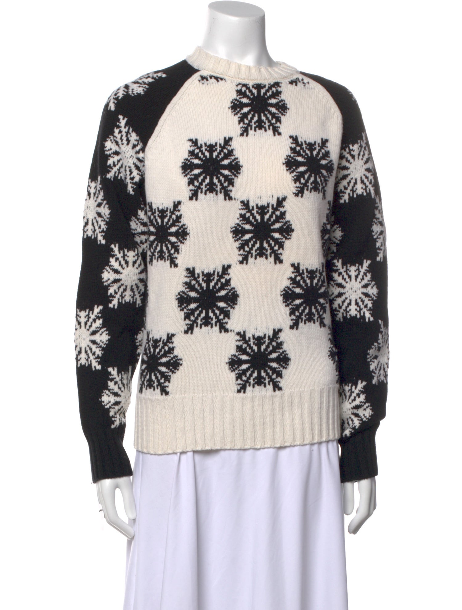 Joseph Virgin Wool Printed Sweater w/ Tags