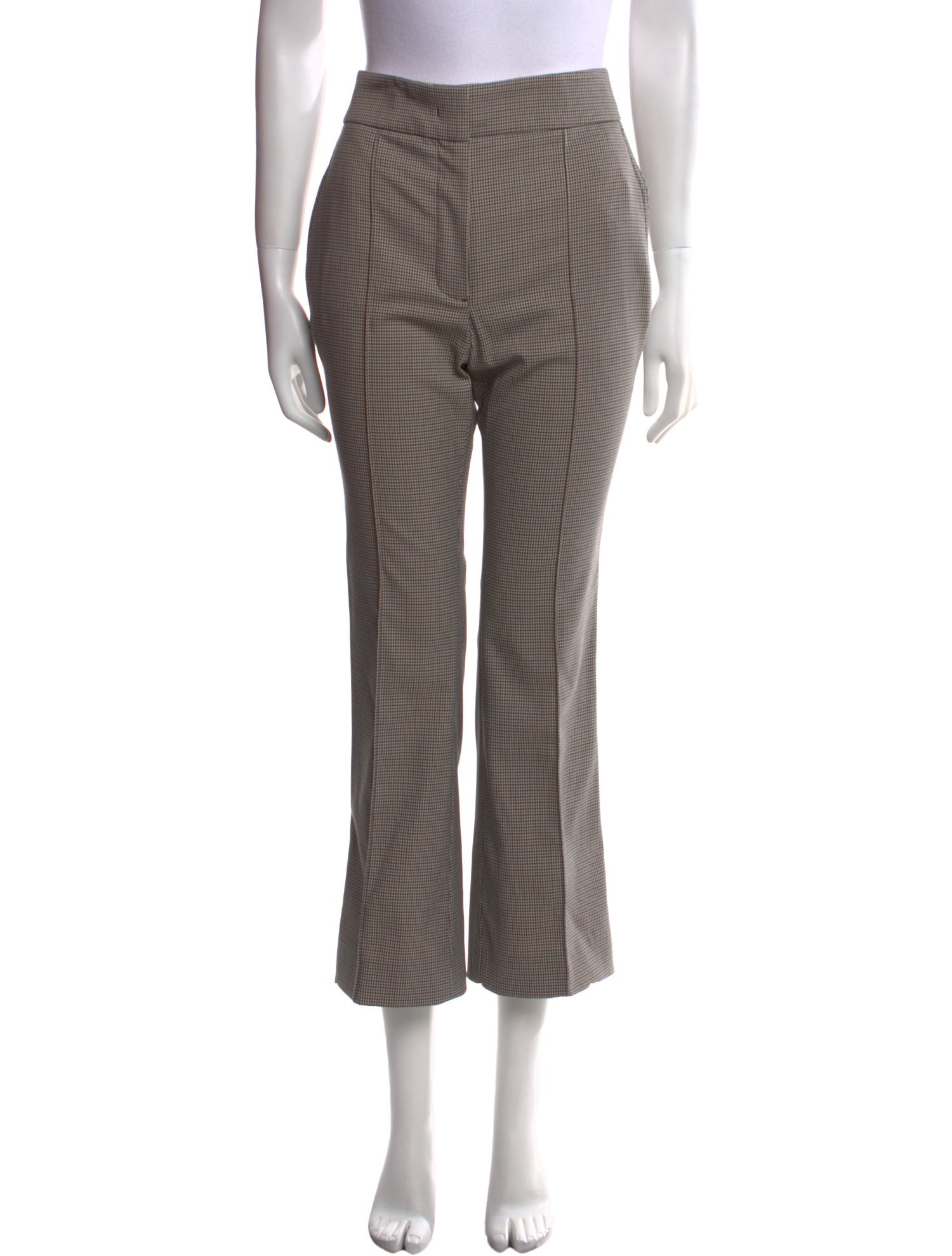 Joseph Plaid Print Wide Leg Pants