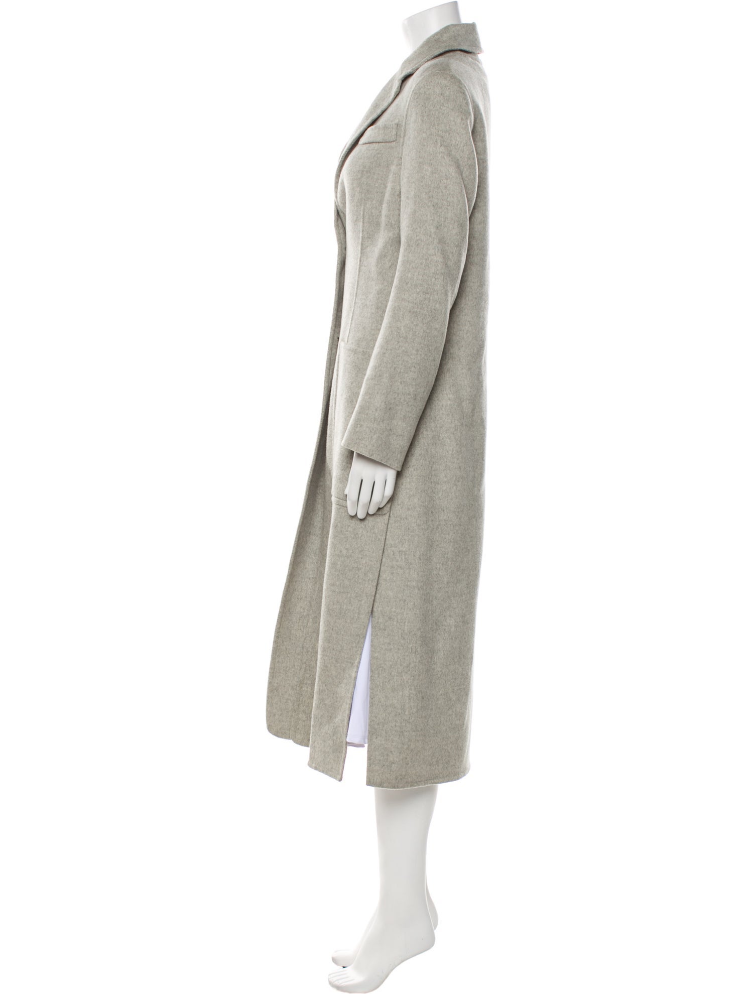 Joseph Wool Faux Fur Coat