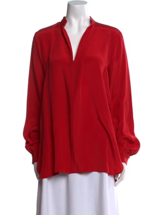 Joseph Silk V-Neck Blouse
