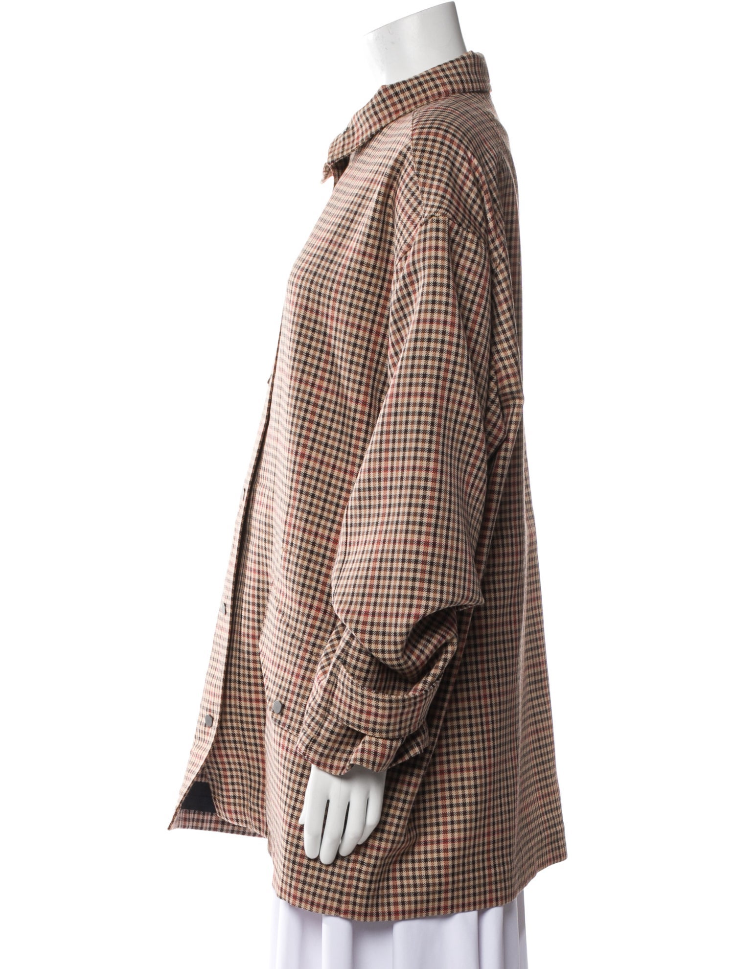 Joseph Plaid Print Coat