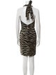 Joseph Animal Print Mini Dress