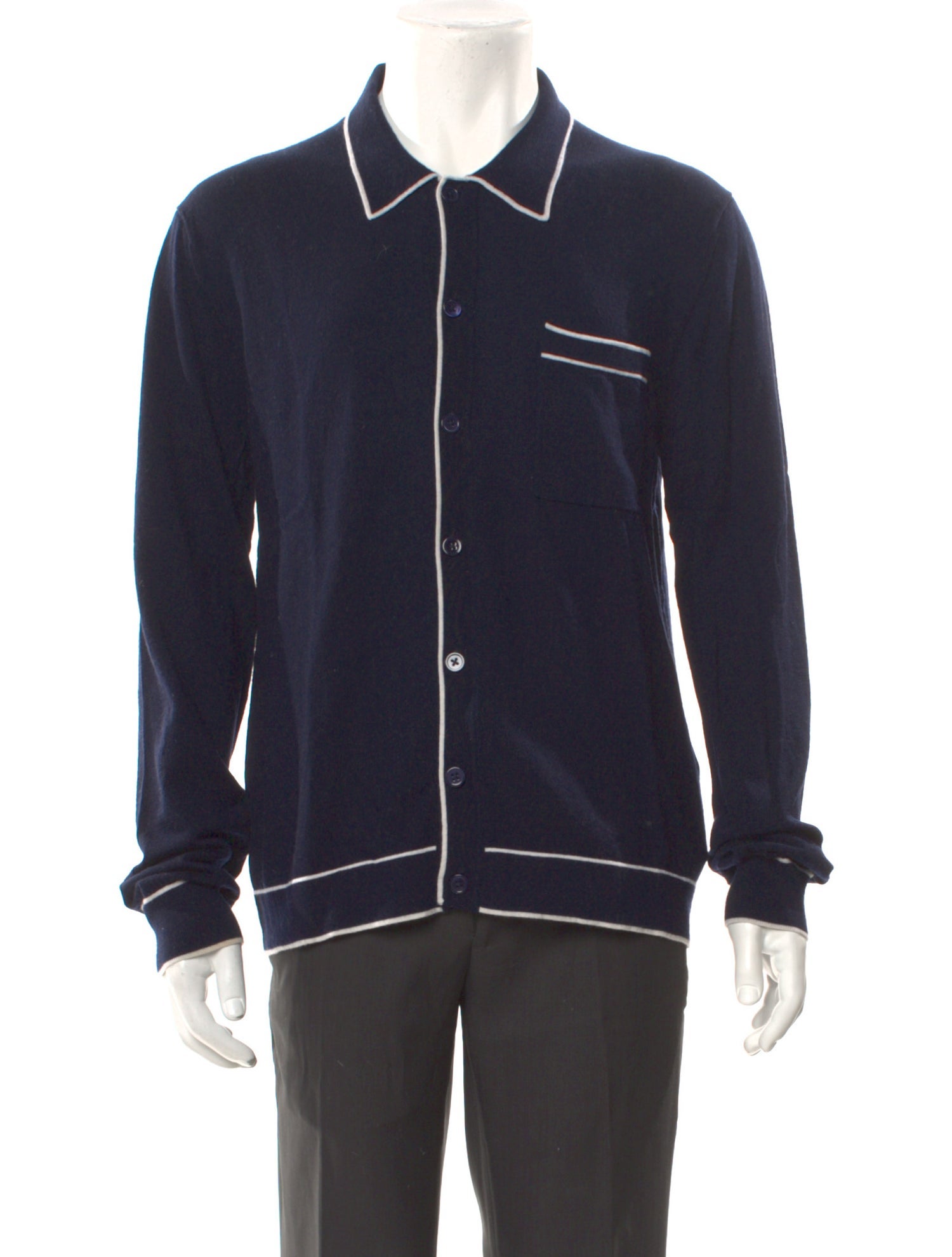 Joseph Merino Wool Graphic Print Cardigan