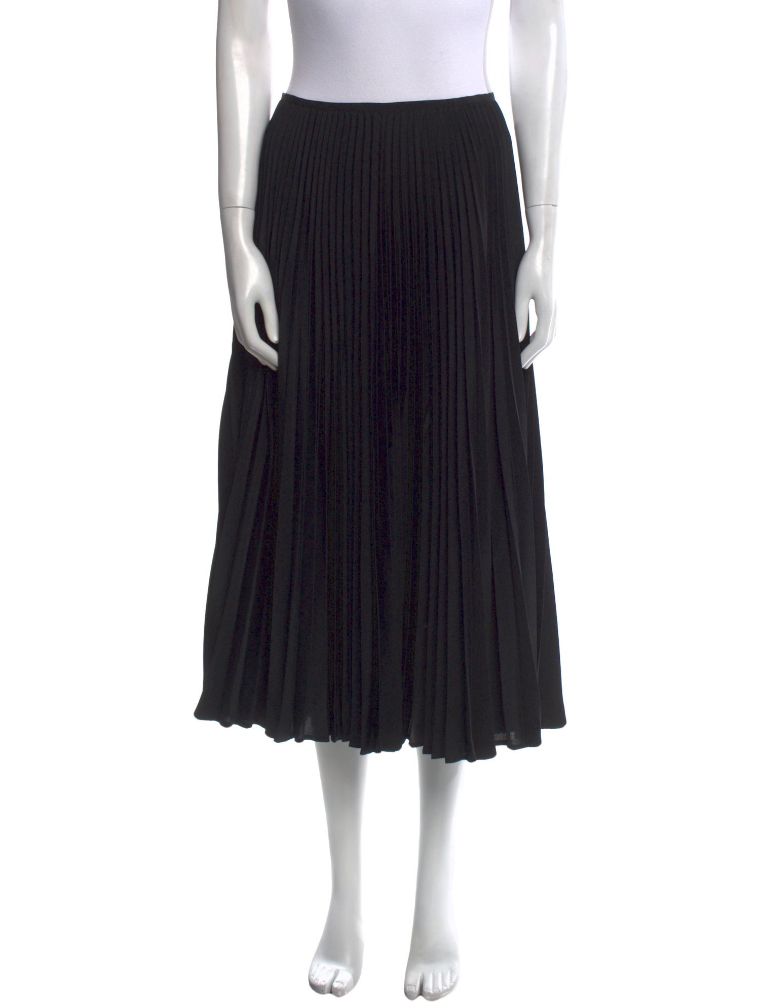 Joseph Pleated Accents Midi Length Skirt