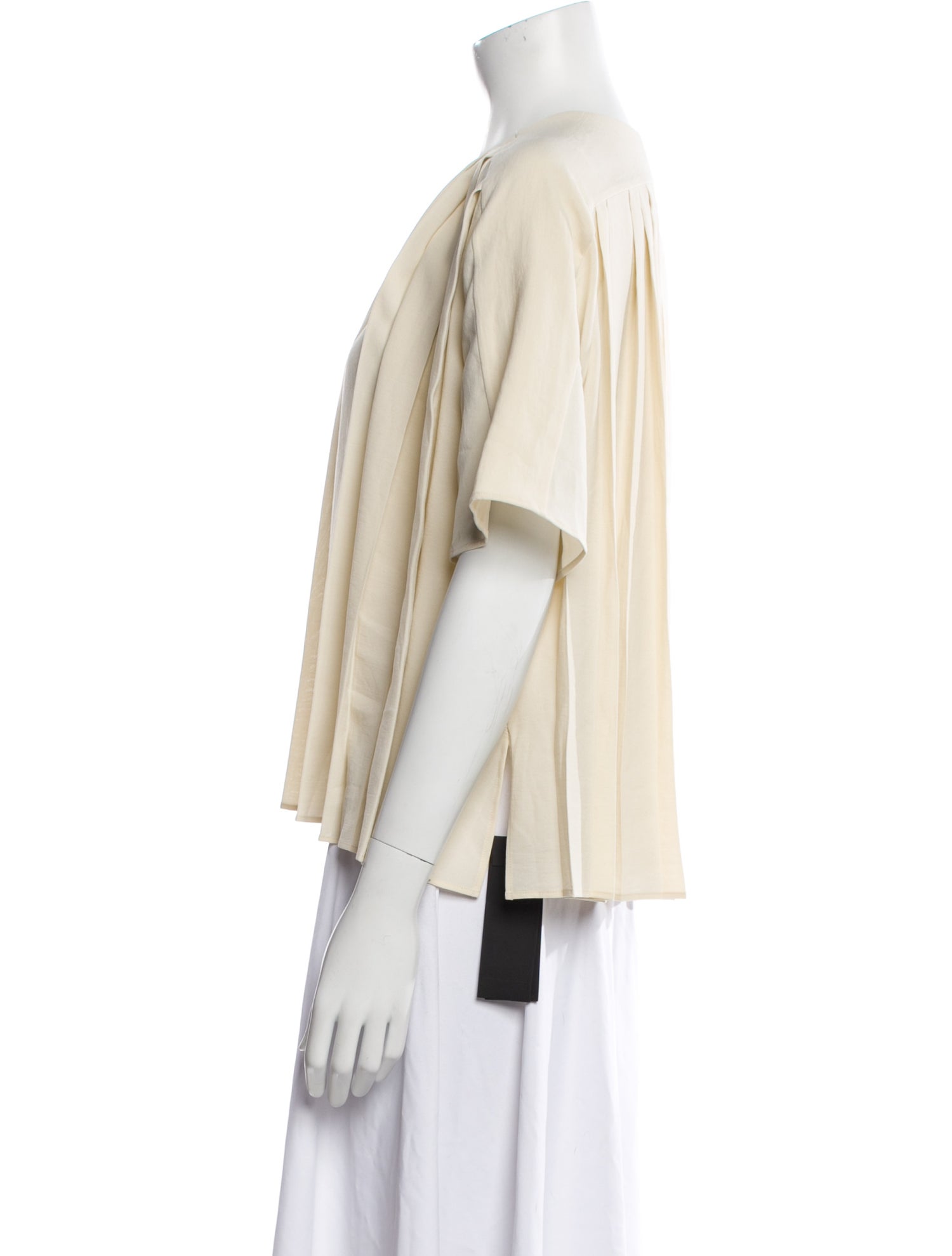 Joseph Crew Neck Short Sleeve Blouse