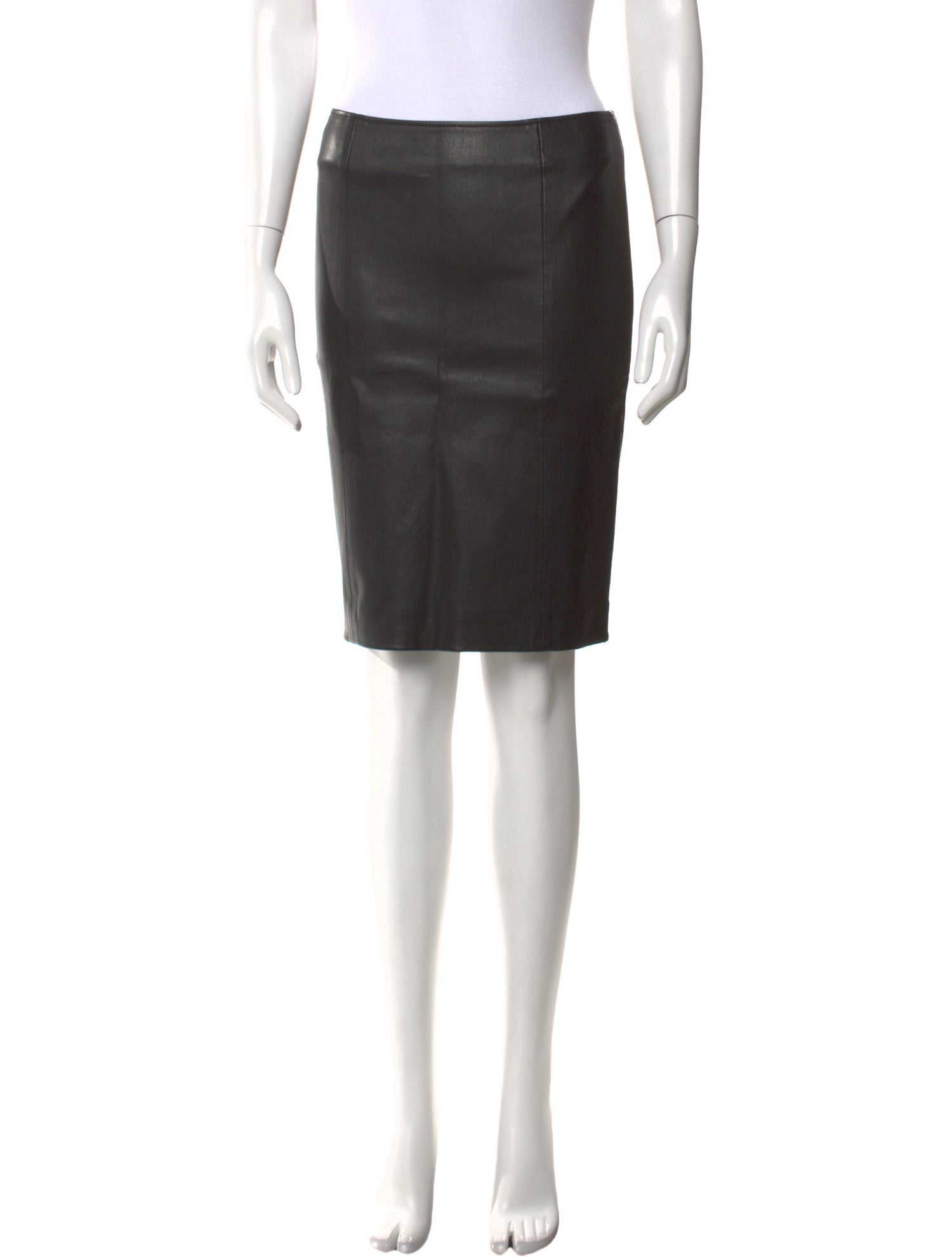 Joseph Lambskin Knee-Length Skirt