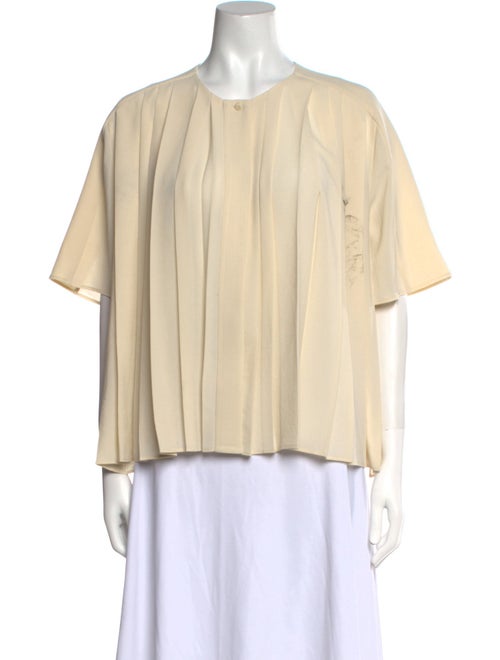 Joseph Crew Neck Short Sleeve Blouse