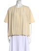 Joseph Crew Neck Short Sleeve Blouse