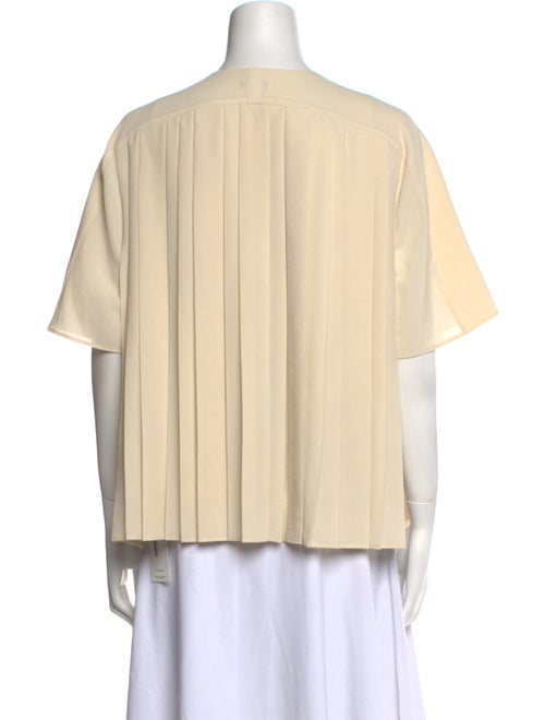 Joseph Crew Neck Short Sleeve Blouse