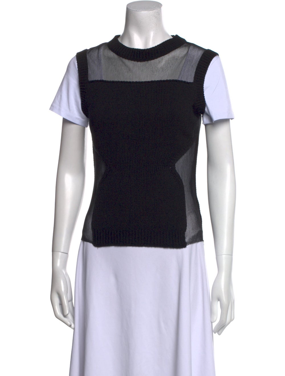 Joseph Colorblock Pattern Crew Neck Sweater - image 1