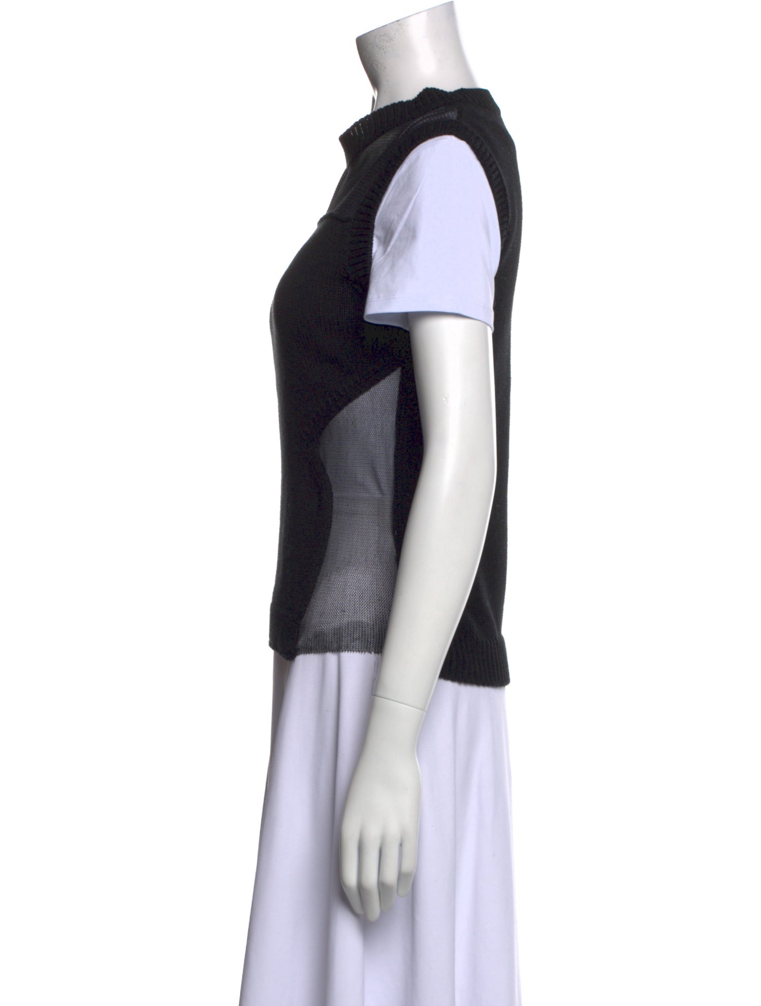 Joseph Colorblock Pattern Crew Neck Sweater