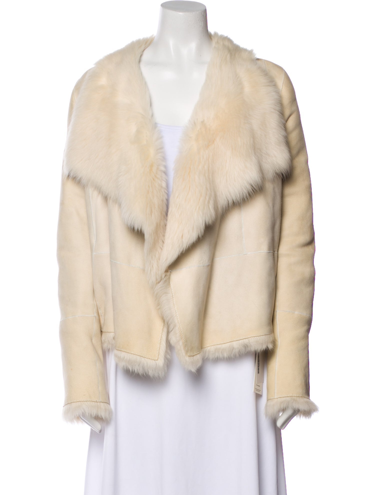 Joseph Leather Faux Fur Jacket