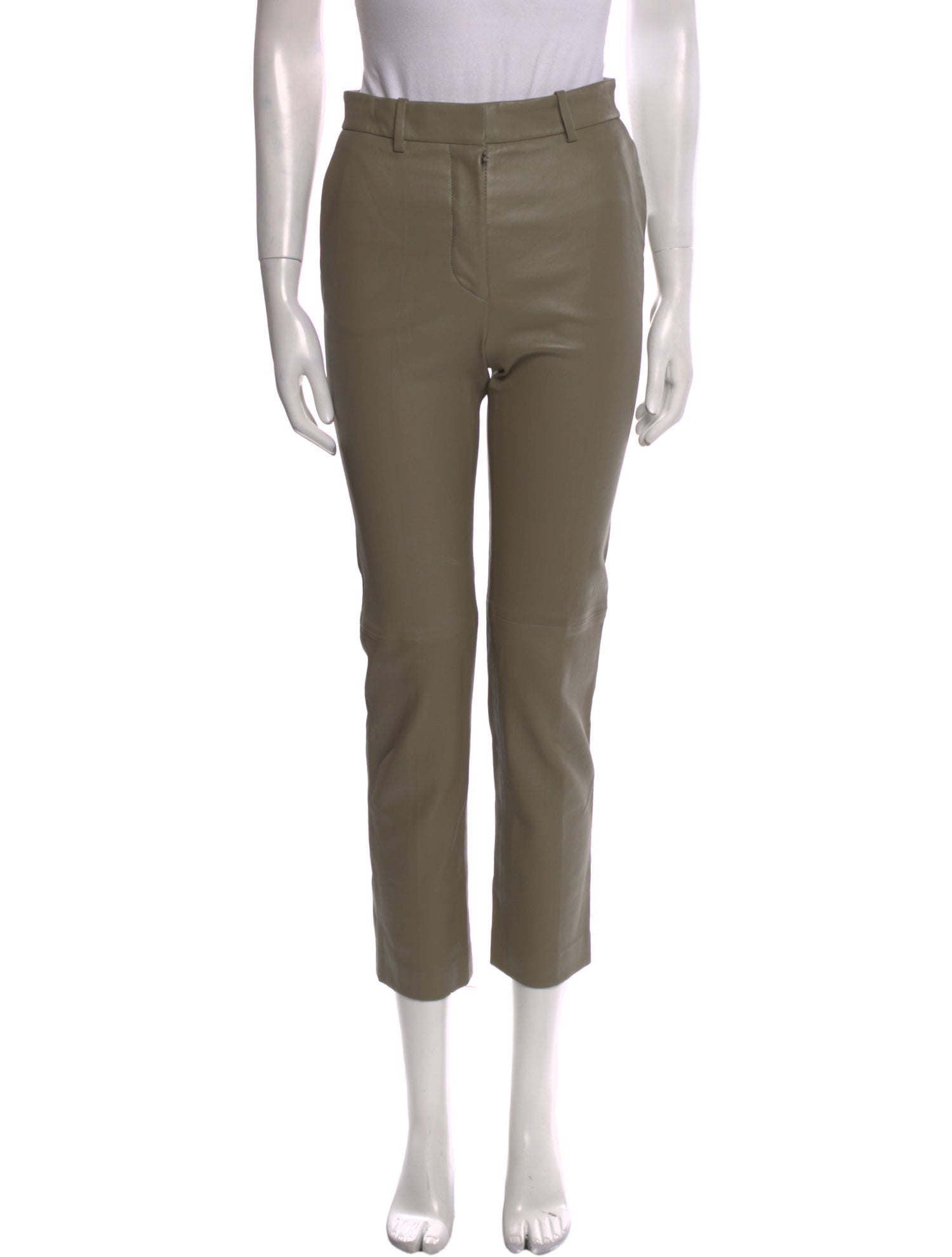 Joseph Lambskin Straight Leg Pants