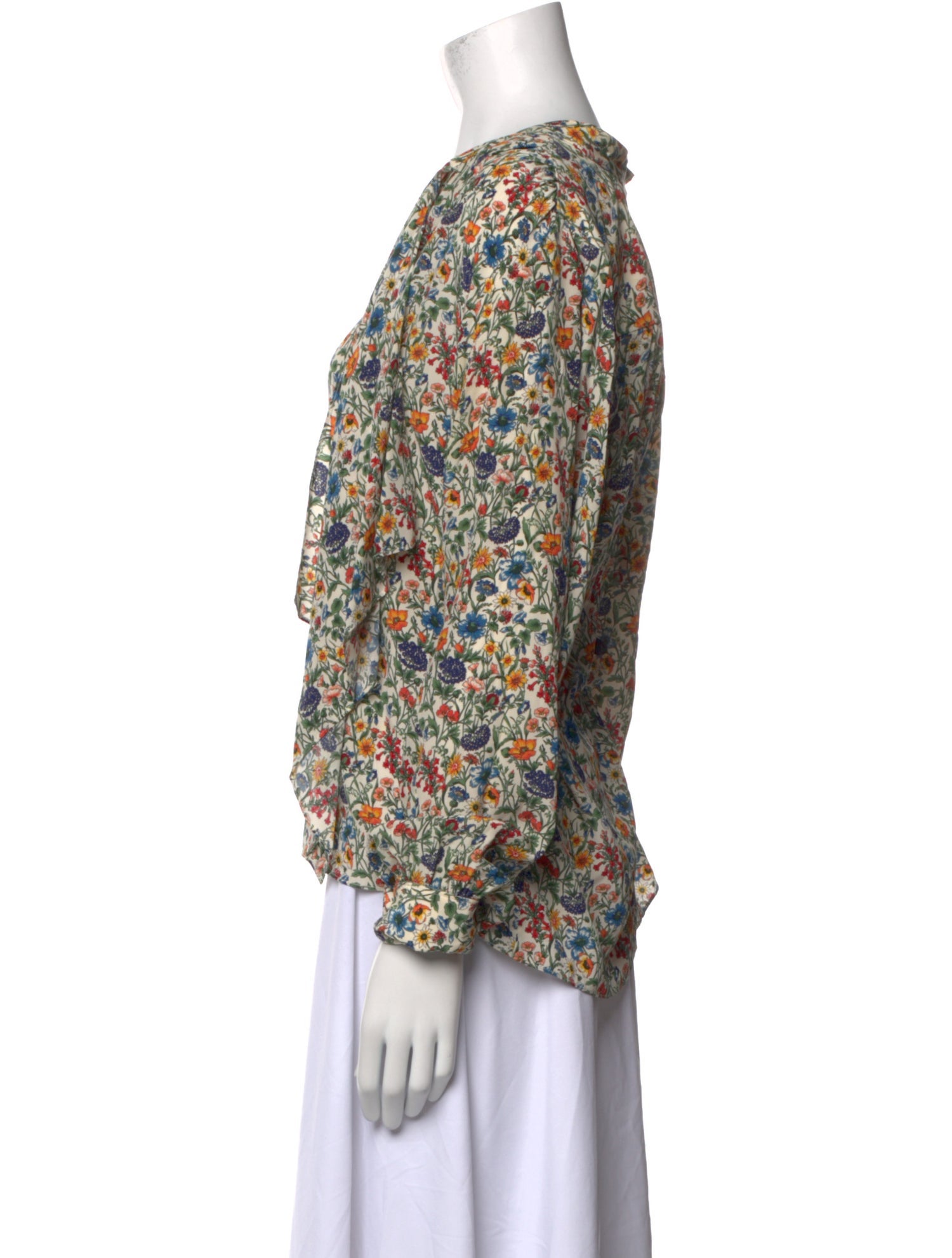 Joseph Silk Floral Print Blouse