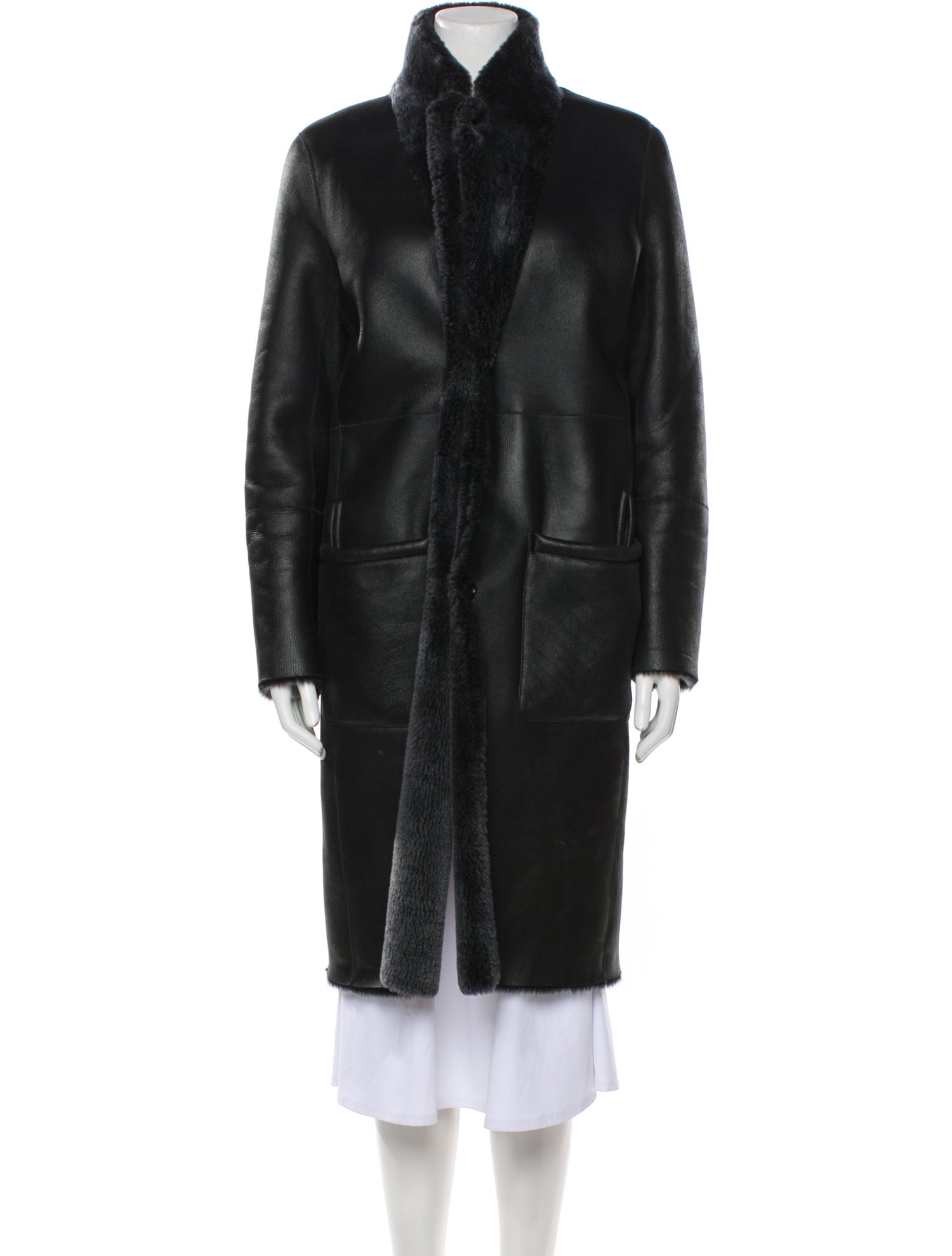 Joseph Faux Fur Coat