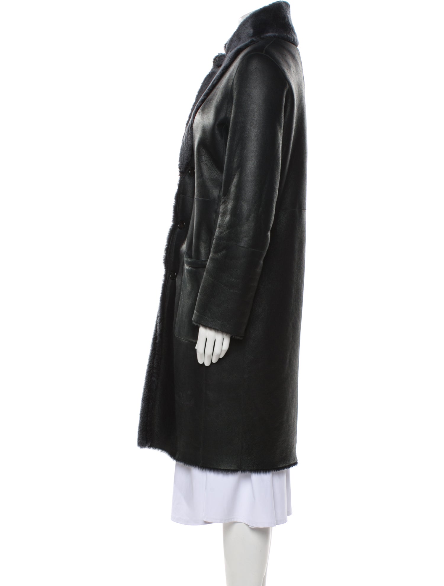 Joseph Faux Fur Coat