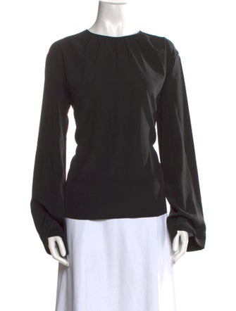 Joseph Silk Bateau Neckline Blouse