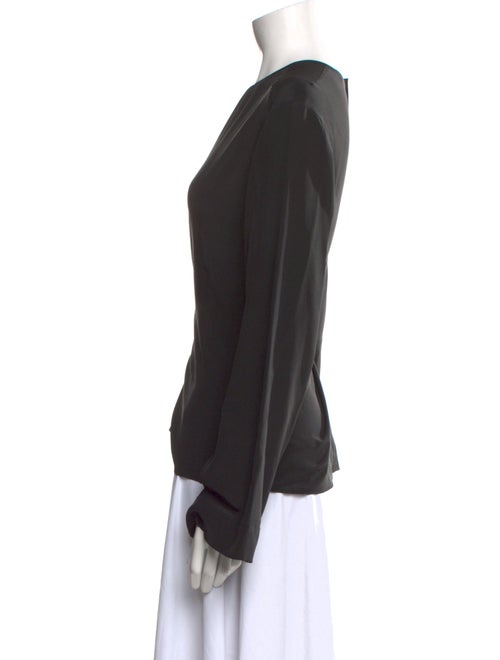 Joseph Silk Bateau Neckline Blouse