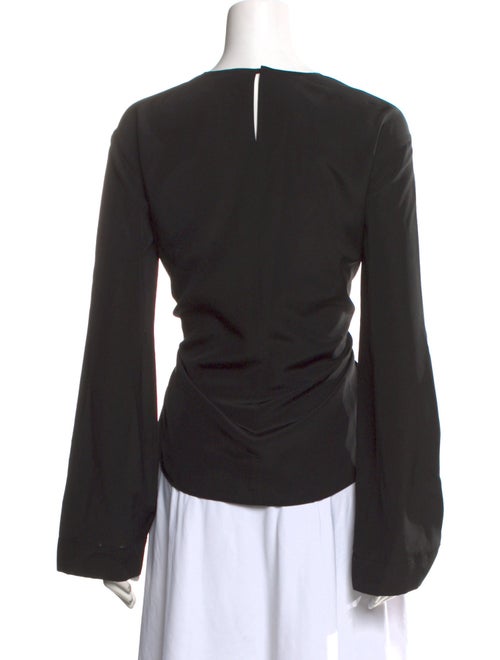 Joseph Silk Bateau Neckline Blouse