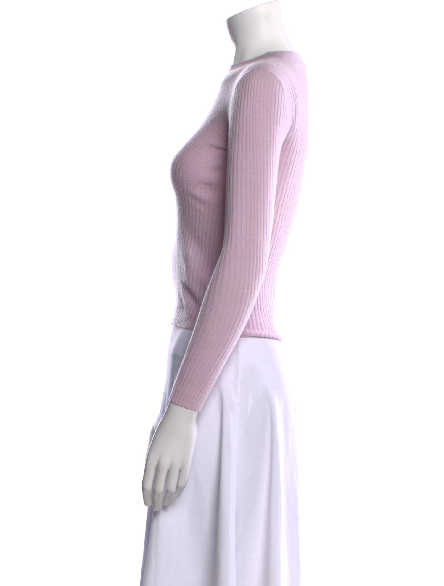 Joseph Merino Wool Bateau Neckline Crop Top