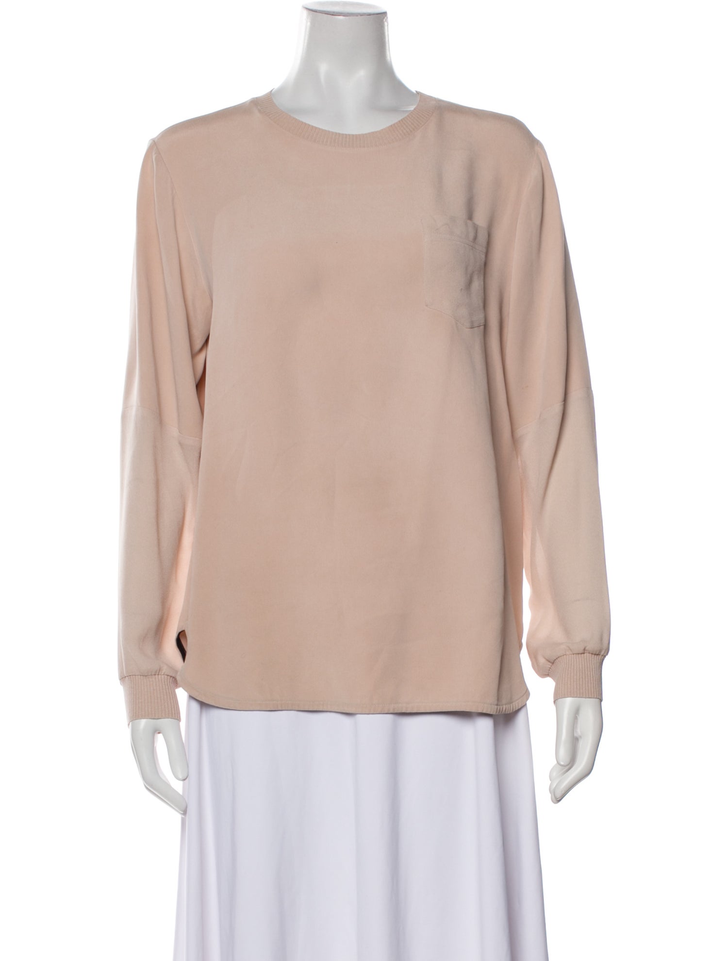 Joseph Silk Crew Neck Blouse