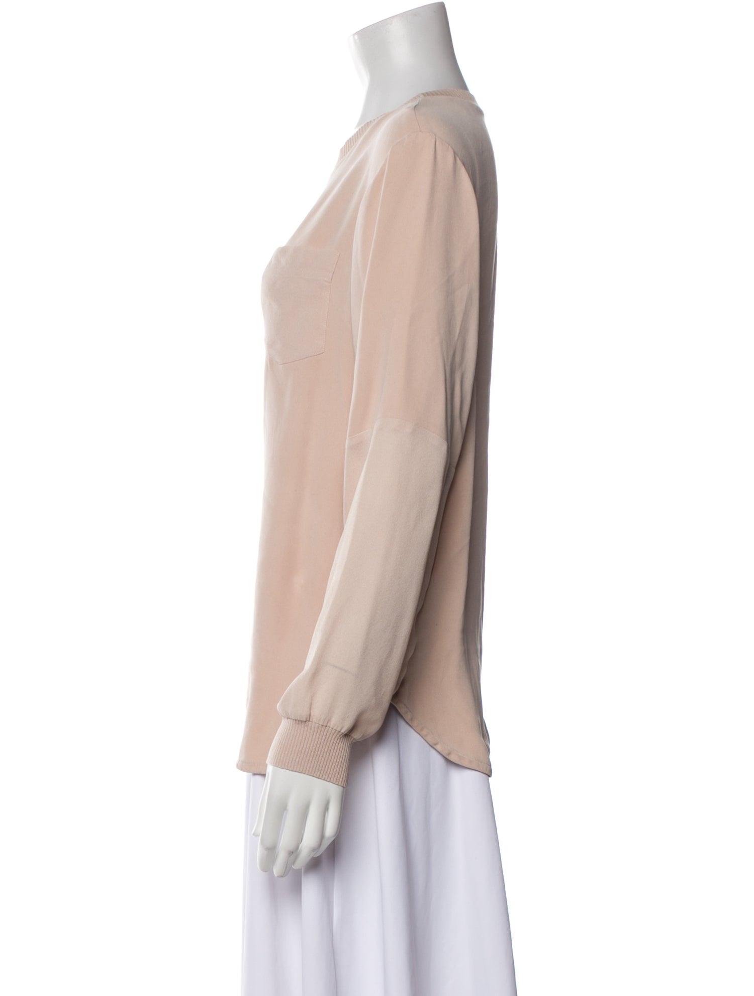 Joseph Silk Crew Neck Blouse