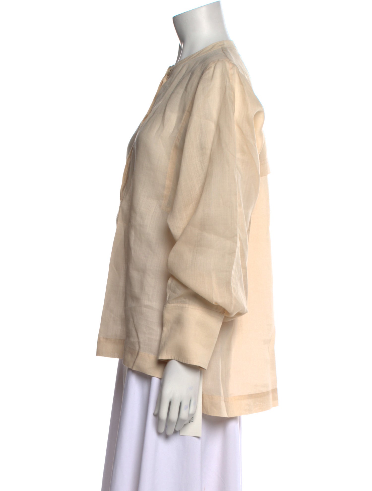 Joseph Crew Neck Long Sleeve Blouse