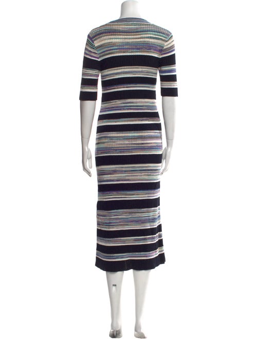 Joseph Striped Midi Length Dress
