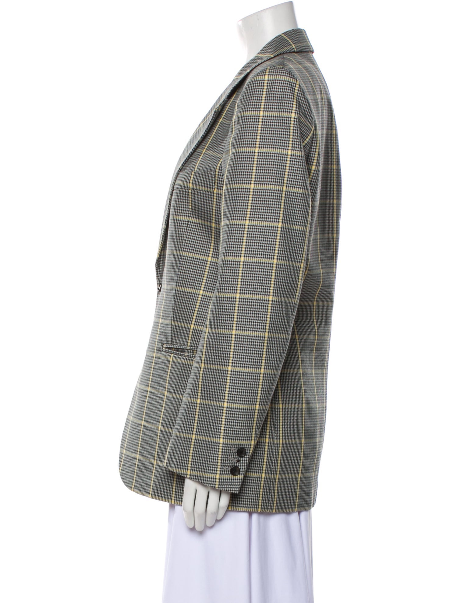 Joseph Plaid Print Blazer w/ Tags