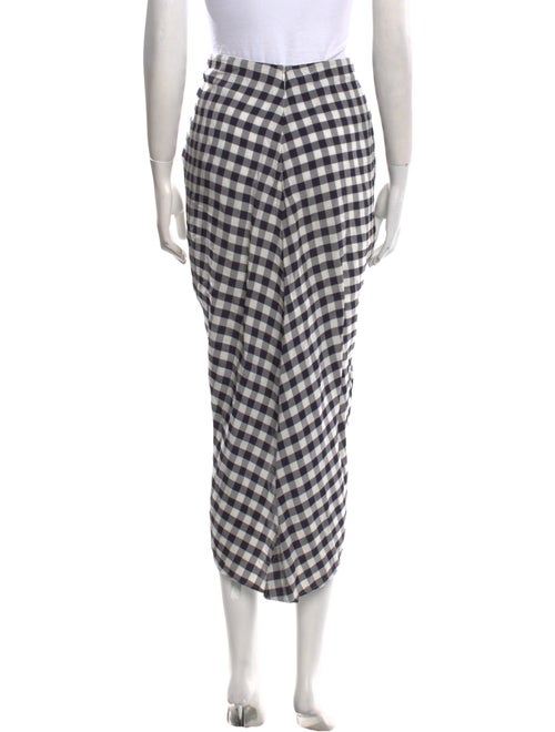 Joseph Plaid Print Midi Length Skirt