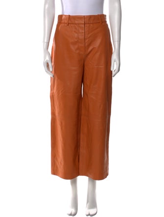 Joseph Lambskin Wide Leg Pants