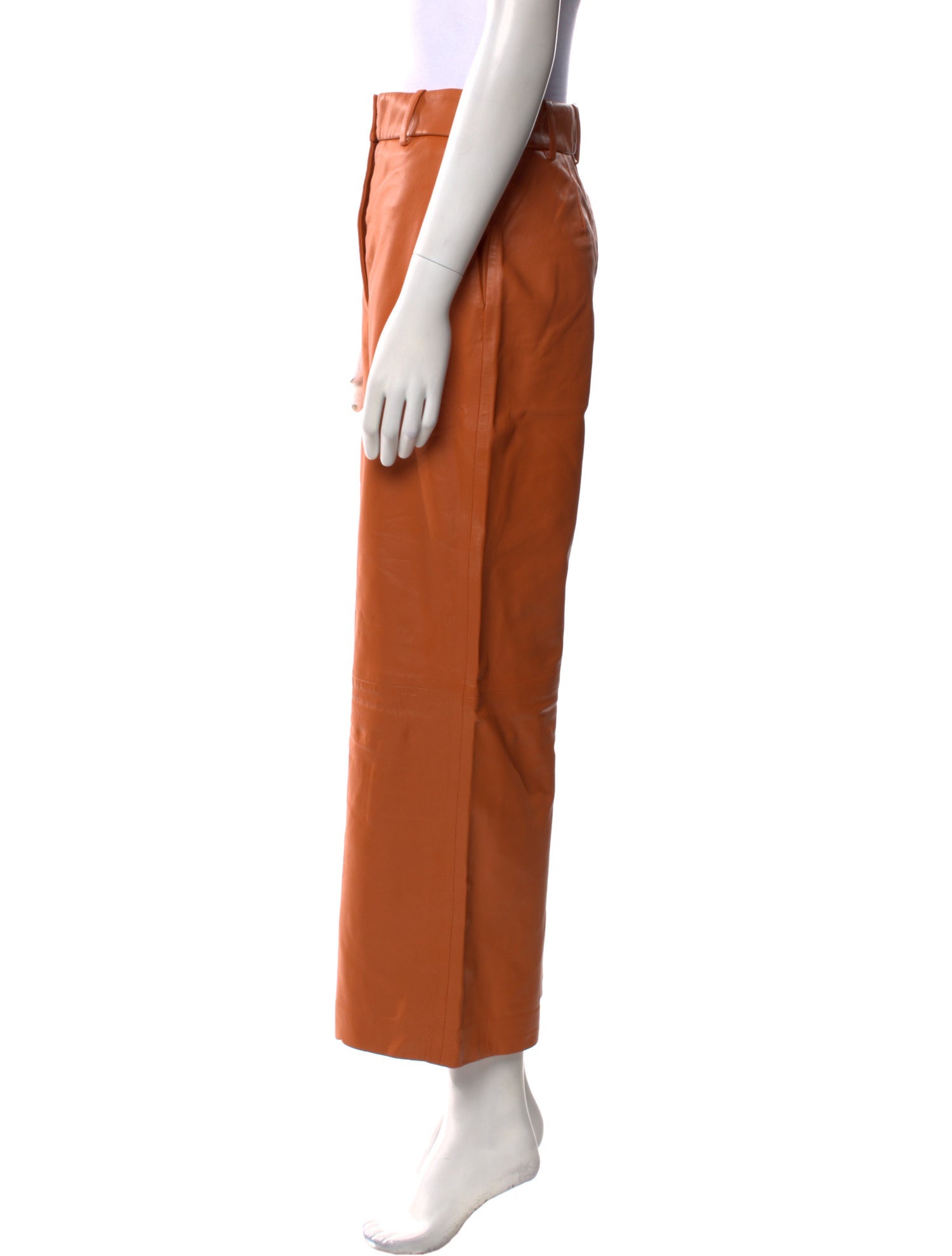 Joseph Lambskin Wide Leg Pants